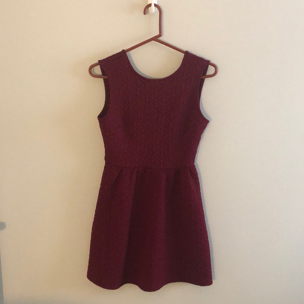 Burgundy Midi Dress